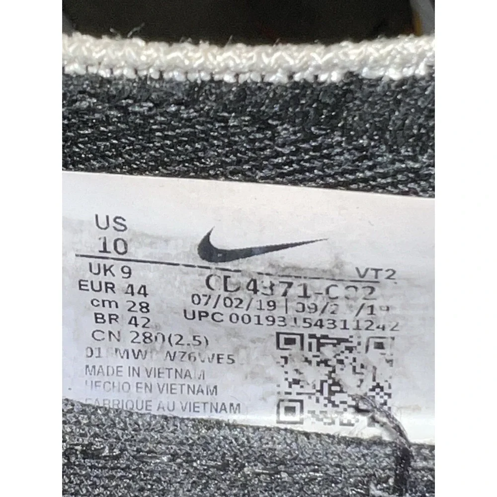 Nike Shoes Men Size 10 React Infinity Run Flyknit Running CD4371-002 BLACK